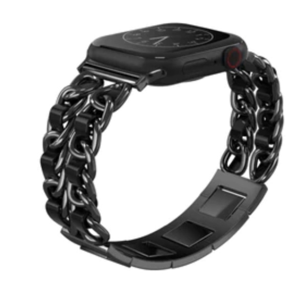 NEW IN BOX- Black Metallic Chain Apple Watch Band- series 1-9&SE - 38/40/41mm